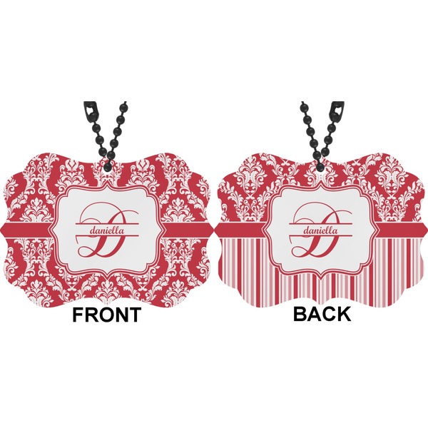 Damask Car Ornament (Approval)