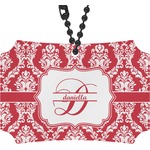 Damask Rear View Mirror Ornament (Personalized)