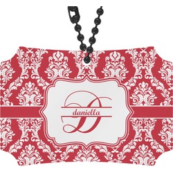 Damask Rear View Mirror Ornament (Personalized)
