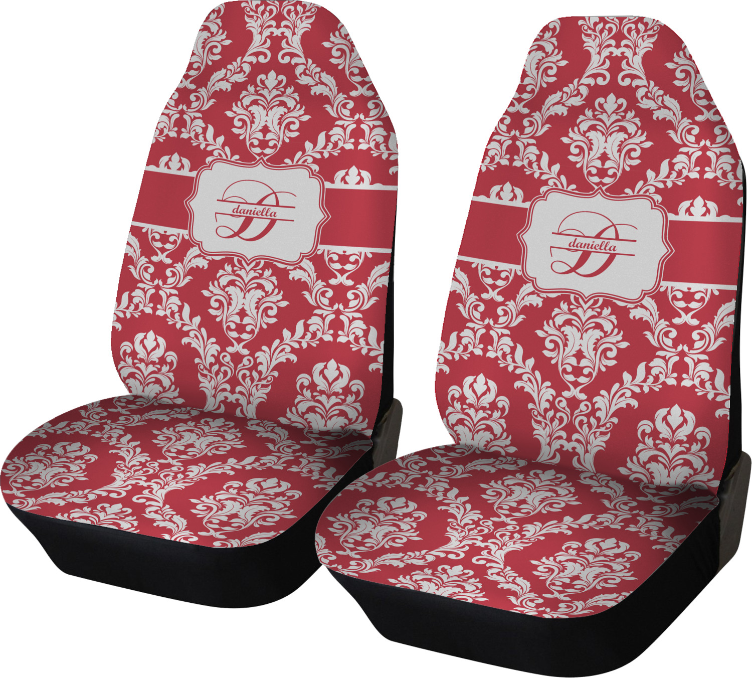 Damask Car Seat Covers (Set of Two) (Personalized) YouCustomizeIt