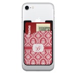 Damask 2-in-1 Cell Phone Credit Card Holder & Screen Cleaner (Personalized)