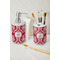 Damask Ceramic Bathroom Accessories - LIFESTYLE (toothbrush holder & soap dispenser)
