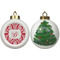 Damask Ceramic Christmas Ornament - X-Mas Tree (APPROVAL)