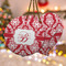 Damask Ceramic Ornament w/ Name and Initial