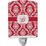 Damask Ceramic Night Light (Personalized)