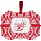 Damask Christmas Ornament (Front View)