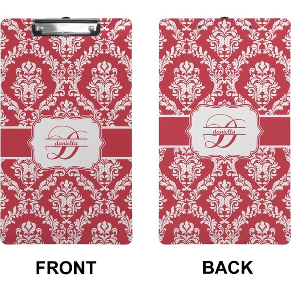 Damask Clipboard (Legal) (Front + Back)