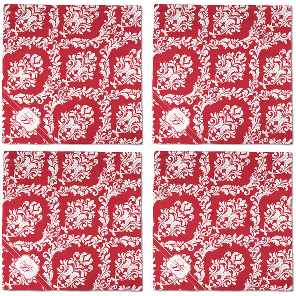 Damask Cloth Napkins - Personalized Dinner (APPROVAL) Set of 4
