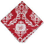 Damask Cloth Dinner Napkin - Single w/ Name and Initial