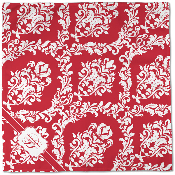 Damask Cloth Napkins - Personalized Dinner (Full Open)