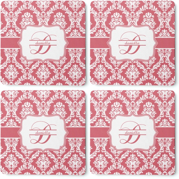 Damask Coaster Rubber Back - Apvl