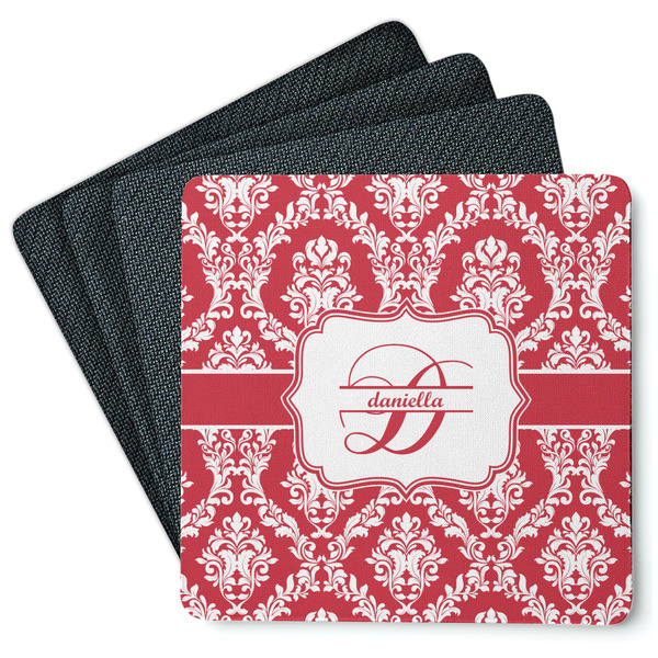 Damask Coaster Rubber Back - Main
