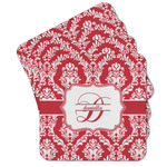 Damask Cork Coaster - Set of 4 w/ Name and Initial