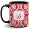 Damask Coffee Mug - 11 oz - Full- Black