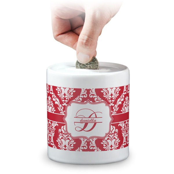 Custom Damask Coin Bank (Personalized)