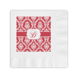 Damask Coined Cocktail Napkins (Personalized)