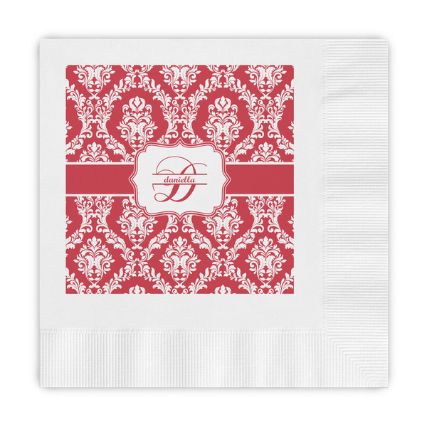 Custom Damask Embossed Decorative Napkins (Personalized)