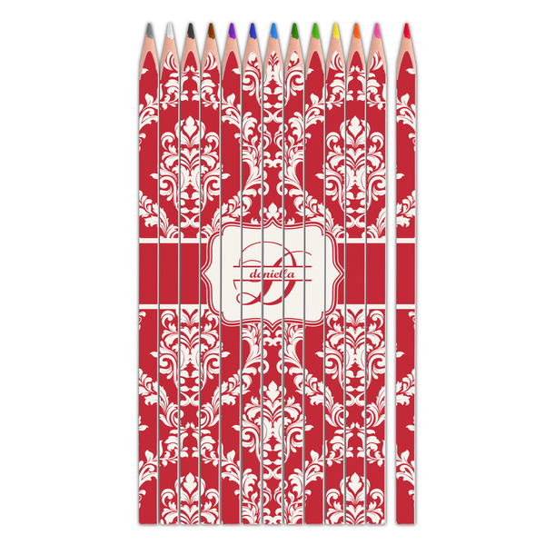 Custom Damask Colored Pencils (Personalized)