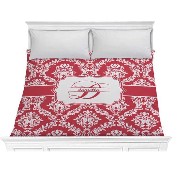 Custom Damask Comforter - King (Personalized)