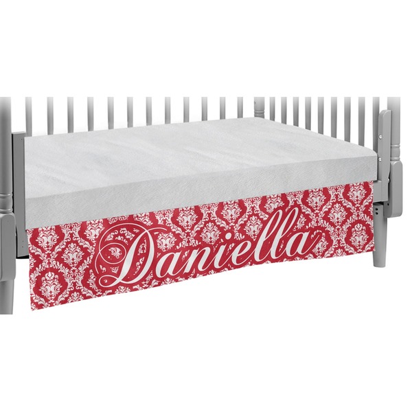Custom Damask Crib Skirt (Personalized)