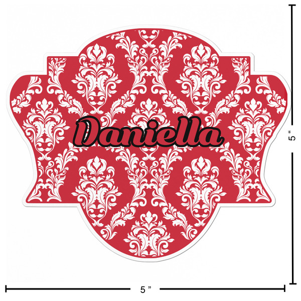 Damask Custom Shape Iron On Patches - L - APPROVAL