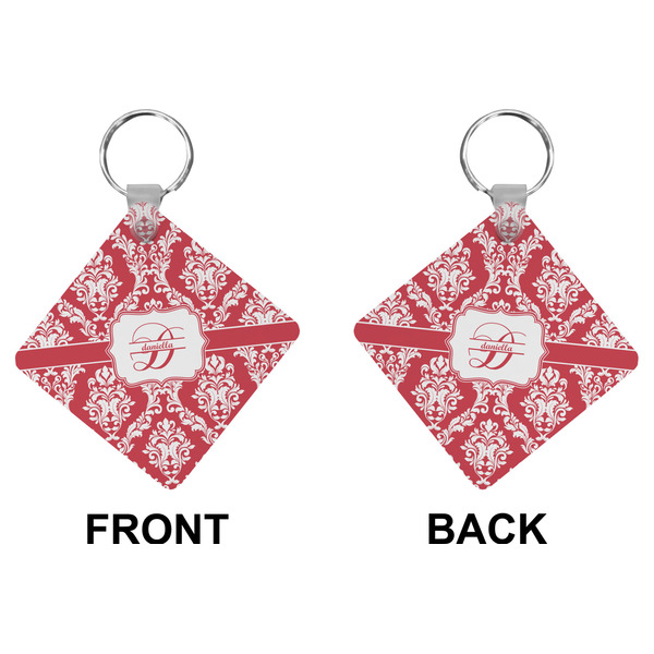 Damask Diamond Keychain (Front + Back)