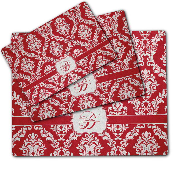 Damask Dog Food Mat - MAIN (sm, med, lrg)