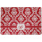 Damask Dog Food Mat w/ Name and Initial