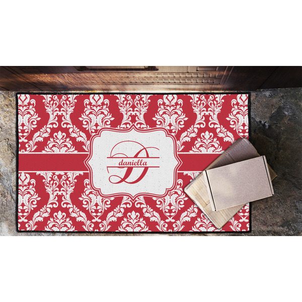 Damask Door Mat - LIFESTYLE (Lrg)
