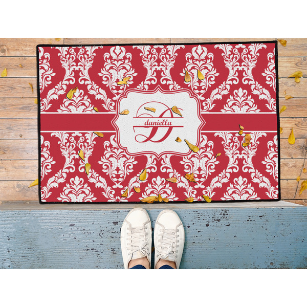 Damask Door Mat - LIFESTYLE (Med)