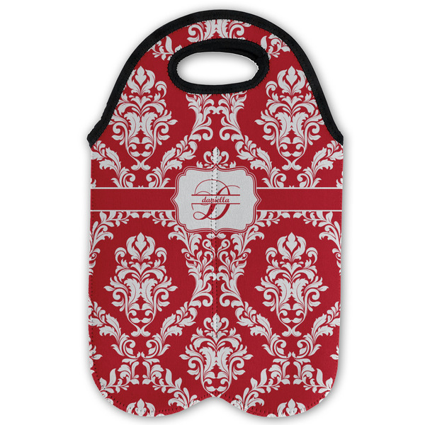 Damask Double Wine Tote - Flat (new)