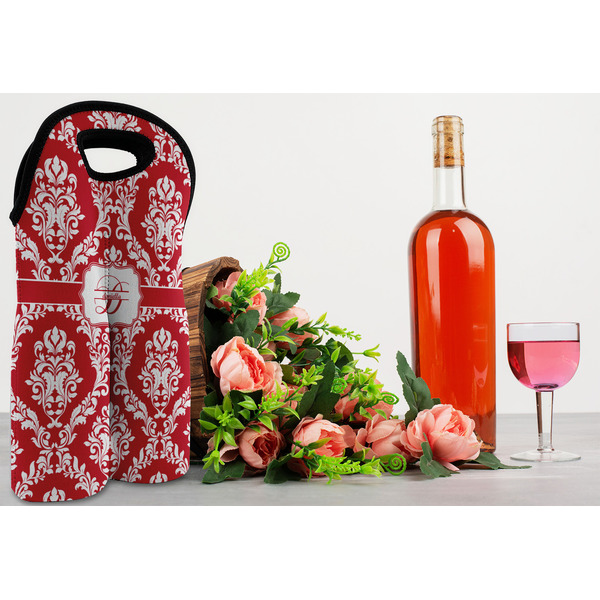 Damask Double Wine Tote - LIFESTYLE (new)