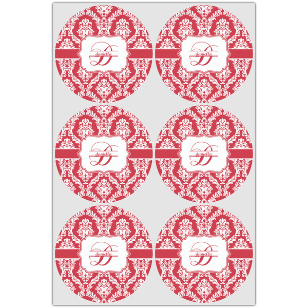 Damask Drink Topper - XLarge - Set of 6