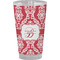 Damask Pint Glass - Full Color - Front View