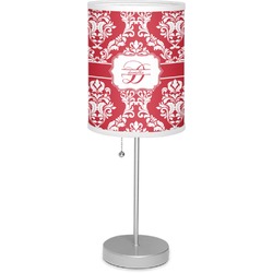 Damask Lamp with Drum Shade (Personalized)
