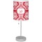 Damask Lamp with Drum Shade (Personalized)