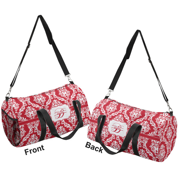 Damask Duffle bag small front and back sides