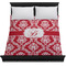 Damask Duvet Cover - Queen - On Bed - No Prop