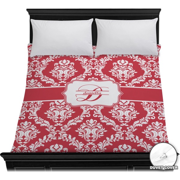 Custom Damask Duvet Cover - Full / Queen (Personalized)
