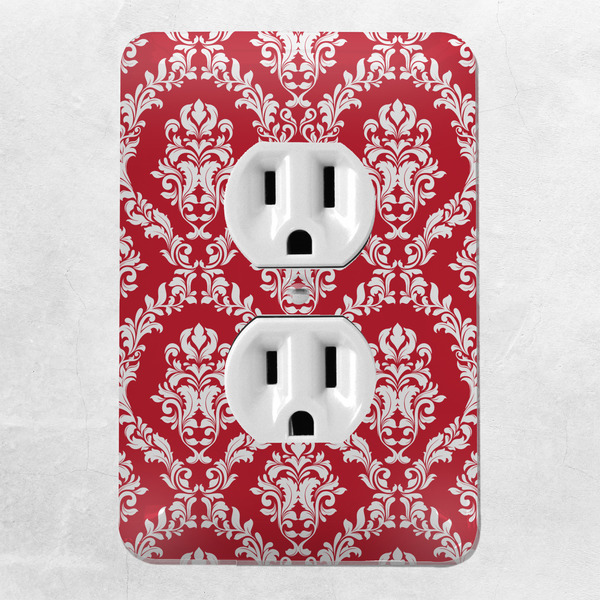 Damask Electric Outlet Plate - LIFESTYLE