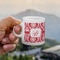 Damask Espresso Cup - 3oz LIFESTYLE (new hand)