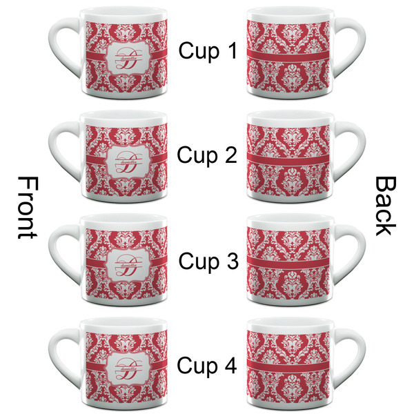 Damask Espresso Cup - 6oz (Double Shot Set of 4) APPROVAL