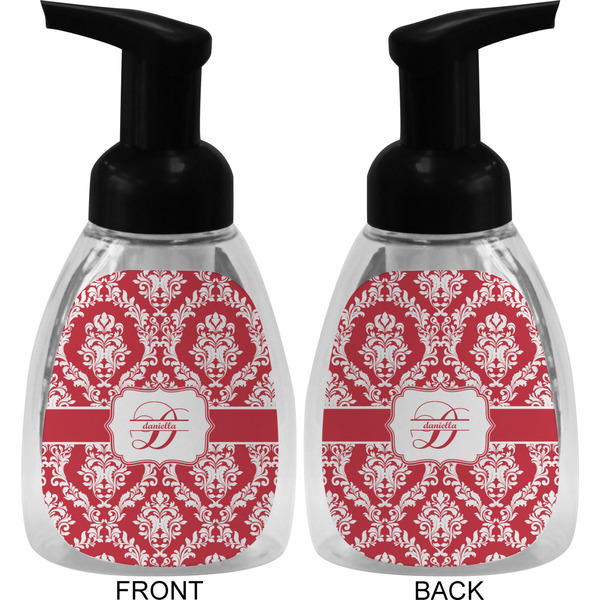 Damask Foam Soap Bottle (Front & Back)