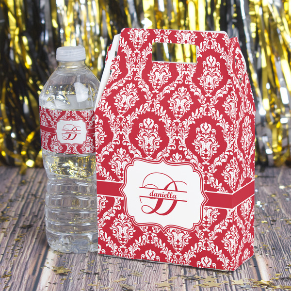 Damask Gable Favor Box - In Context