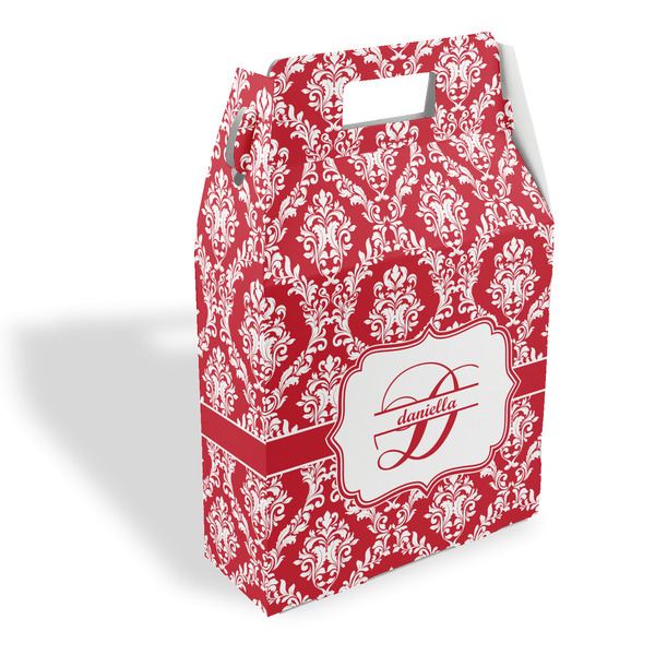 Custom Damask Gable Favor Box (Personalized)