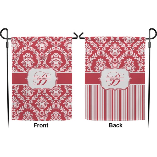 Damask Garden Flag - Double Sided Front and Back
