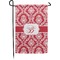 Damask Small Garden Flag - Double Sided w/ Name and Initial