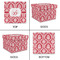 Damask Gift Boxes with Lid - Canvas Wrapped - Medium - Approval