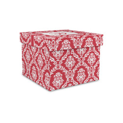 Damask Gift Box with Lid - Canvas Wrapped - Small (Personalized)