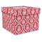 Damask Gift Boxes with Lid - Canvas Wrapped - X-Large - Front/Main